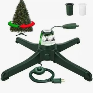Green Christmas Tree Stand with Foot Switch Control